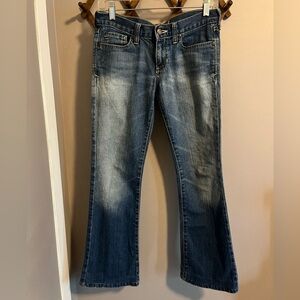 Y2K Abercrombie and fitch Madison worked in low rise bootcut ladies S